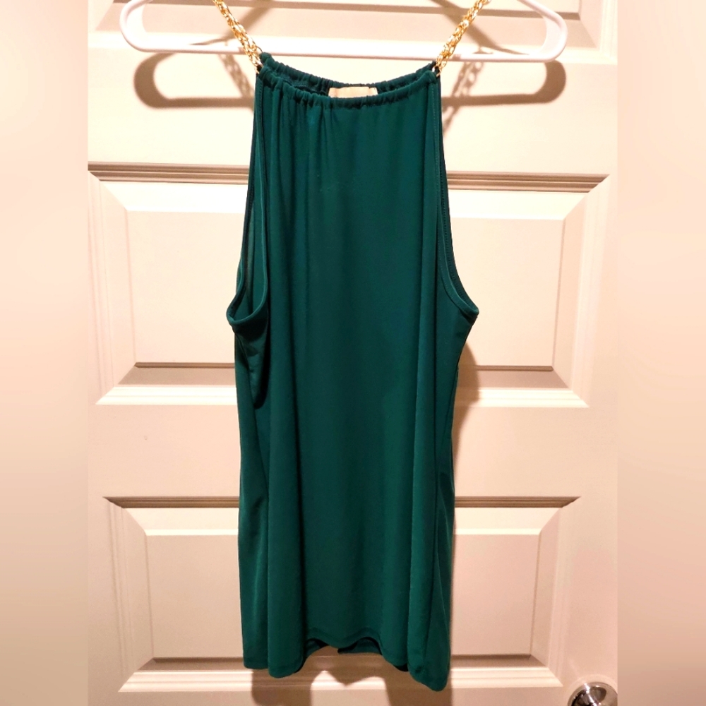 Women's Diana Belle Chain Strap Sleeveless Drapey Blouse, Size Large